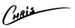 A stylized signature of the name 'Chris' in cursive font.